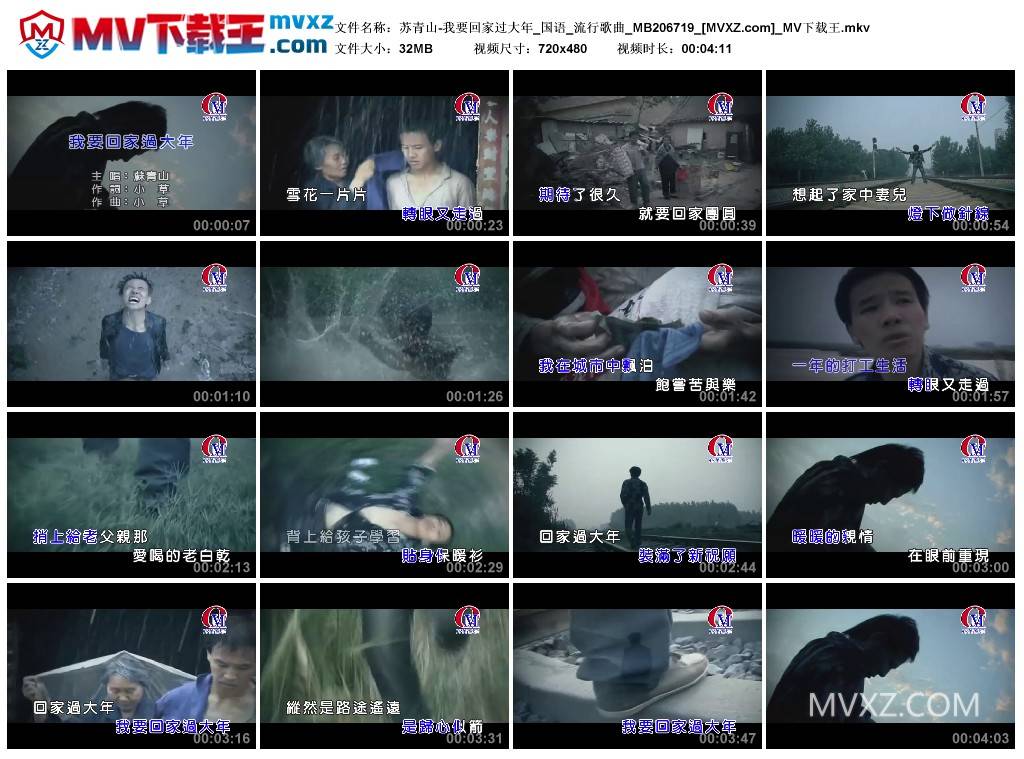 苏青山-我要回家过大年_国语_流行歌曲_MB206719